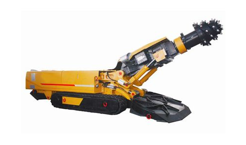 China's first cantilever boot driving machine is in the second mine test run